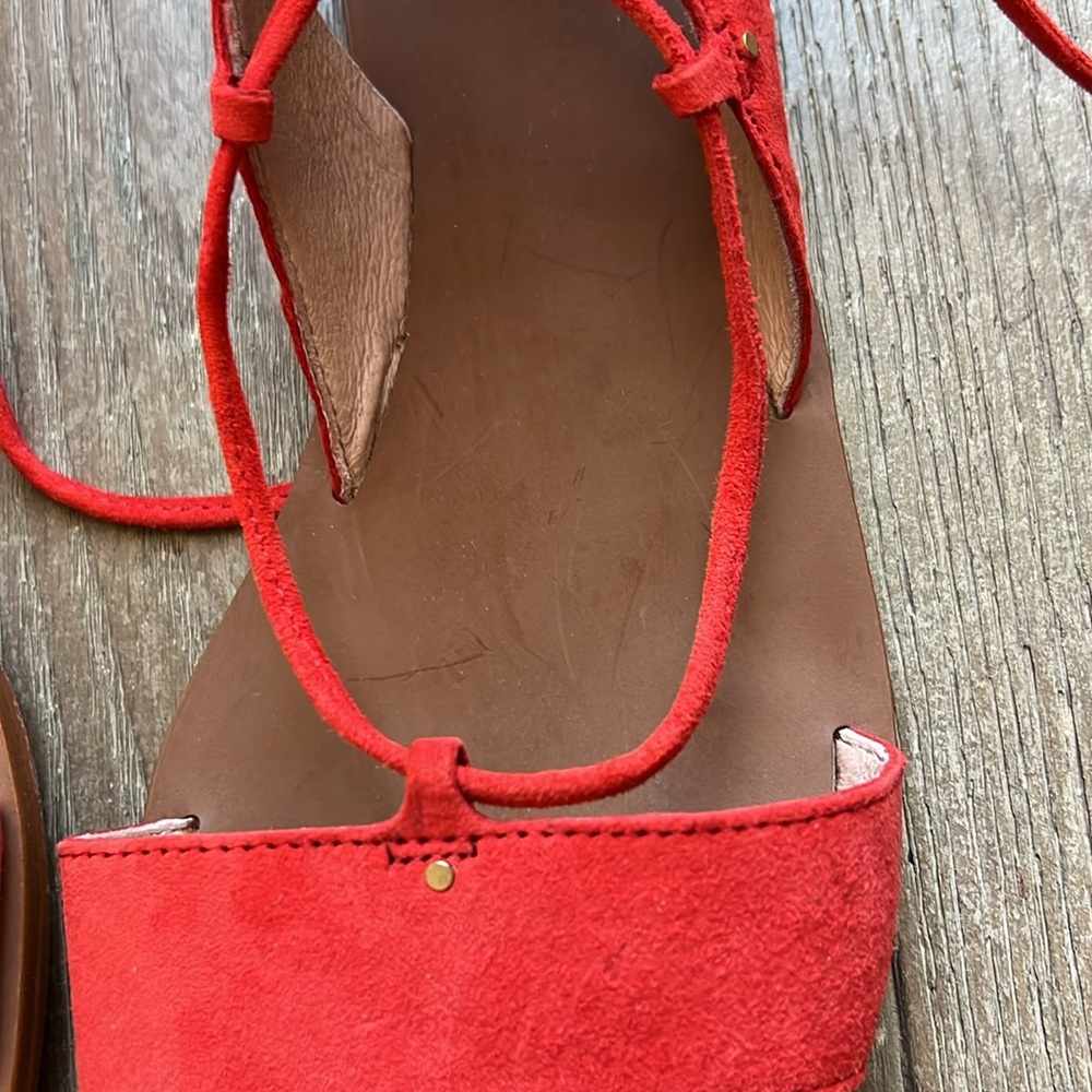 EUC Madewell Bridget Lace-Up Sandal - Picture 7 of 12